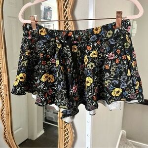 Free People / Intimately Floral A Go Go Swing Lounge Shorts Black